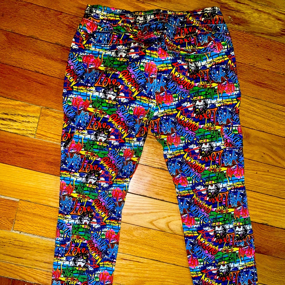 Colorful Graphic Print Leggings